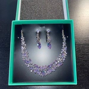 Lavender Necklace/Earrings Set